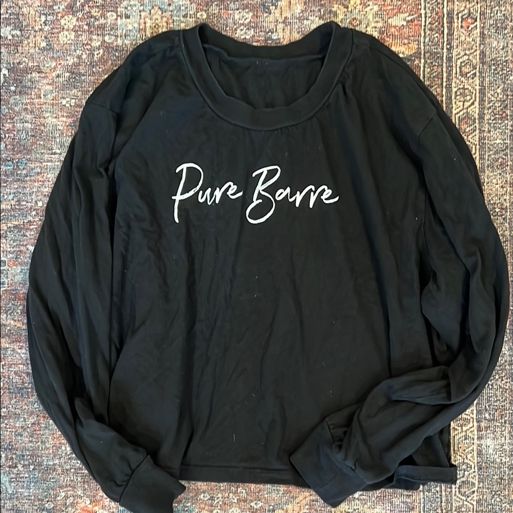 Pure Barre Women's Black Long Sleeve Tee